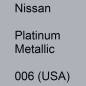 Preview: Nissan, Platinum Metallic, 006 (USA).